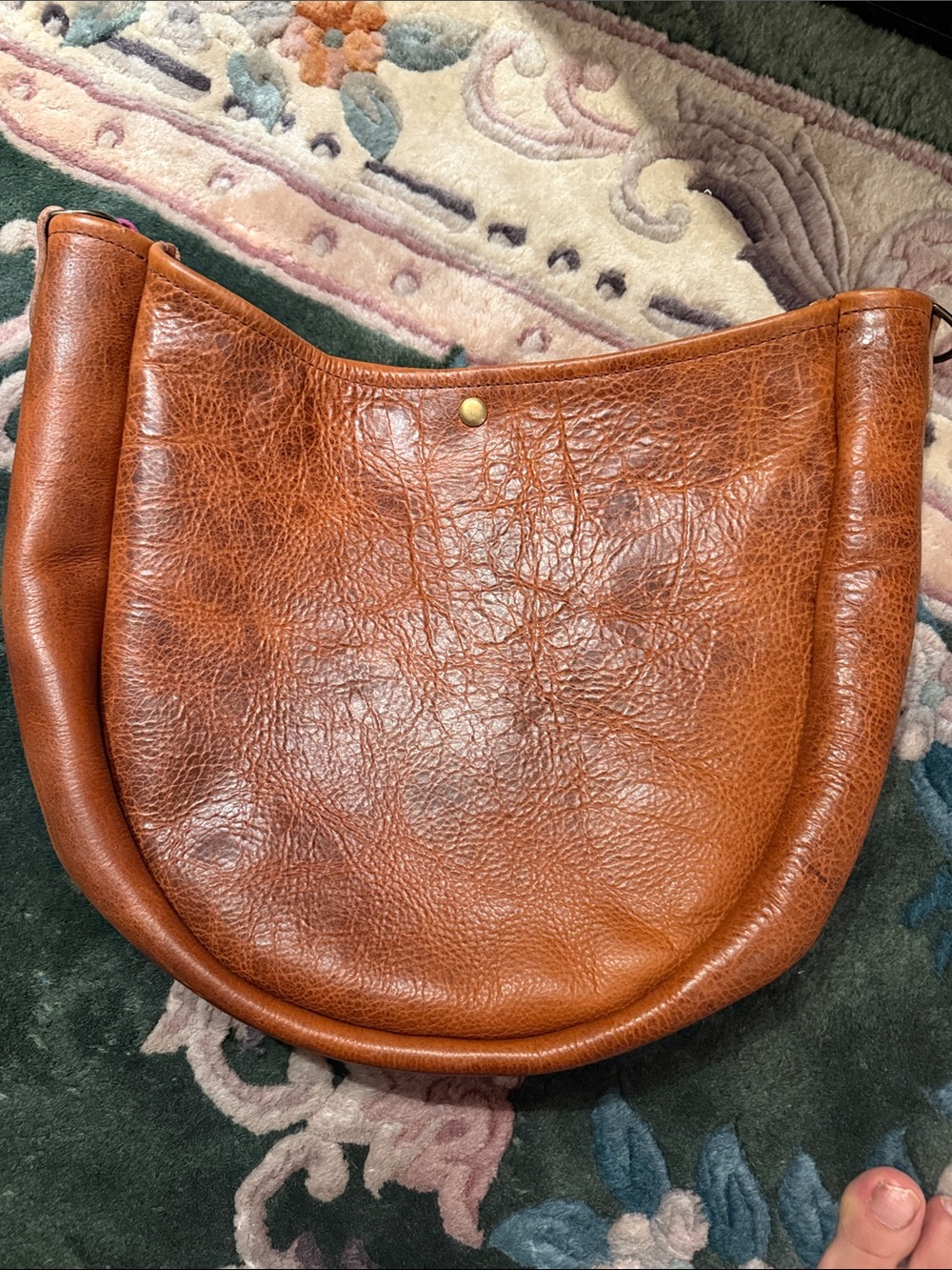 Medium Celeste in peanut bison; without strap